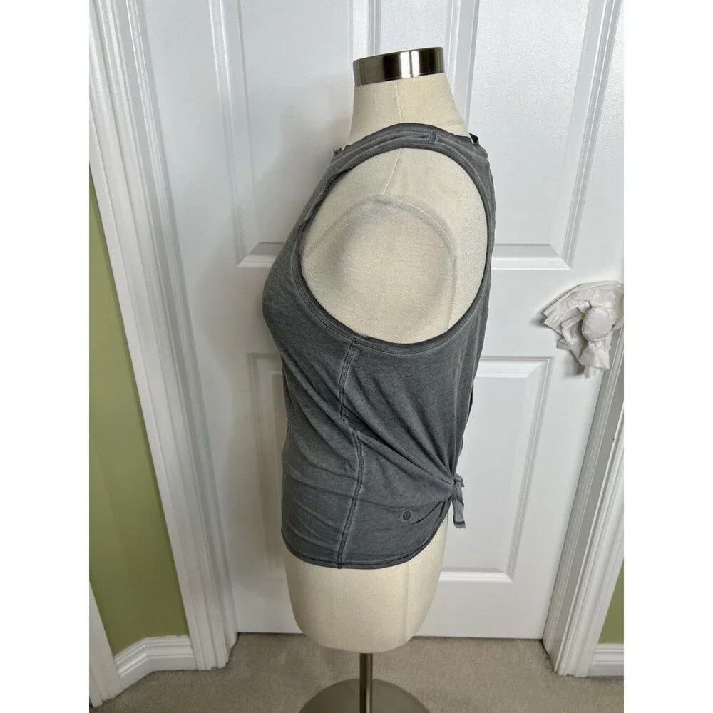 Lululemon All Tied Up Tank *Wash Asphalt Grey Women’s Size 6